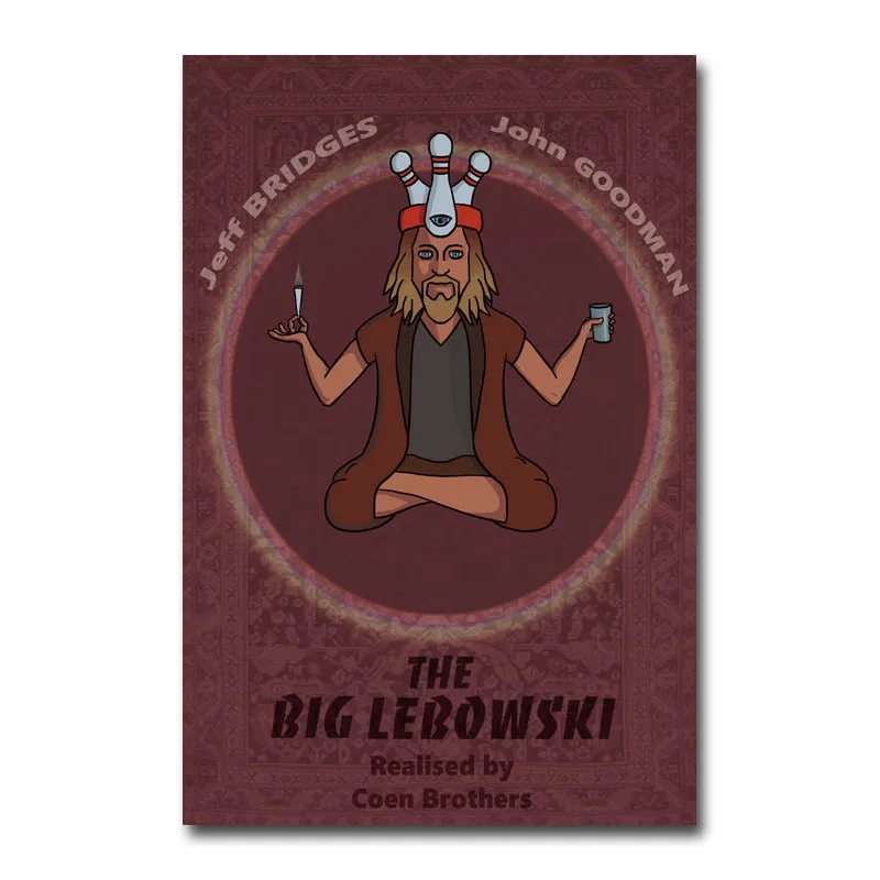 ИСКУССТВО ШЕЛК или холст печать большой Lebowski горячий фильм плакат 13x20 24x36 дюймов для украшения комнаты-002 - Цвет: Picture 4