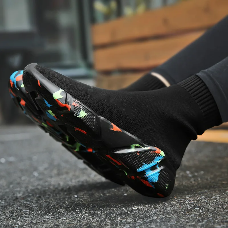 FEOZYZ высокие спортивная обувь для мужчин для женщин термальность Зимняя обувь мужчин с меховой подкладкой Спортивная Коренастый акула