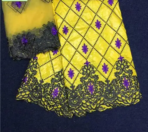 

Yellow bazin riche fabric bazin riche getzner 2018 cotton fabric nigerian jacquard brocade fabric with beads for women LY-72