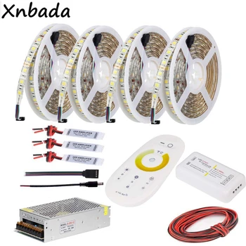 

5M 10M 15M 20M Led Strip 5050 Color Temperature Flexible Light,2.4G CT Rempote Led Controller Transformer Kit