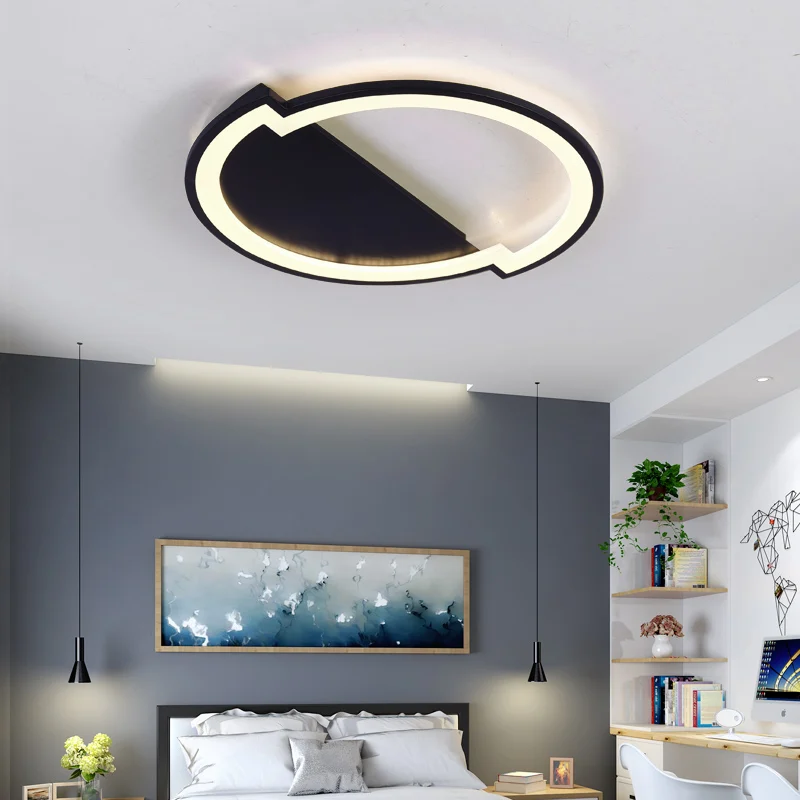 

New Arrival Round Dimmable Modern Led Ceiling Lights For Living Room Bedroom Study Room White Color RC Modern led Ceiling Lamp