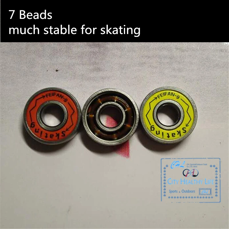 Original Feifan ILQ9 608 Bearing for Inline Skates Skateboard Scooter ILQ-9 Bearings for Slalom FSK Speed Skating with Iron Box Original Feifan ILQ9 608 Bearing for Inline Skates Skateboard Scooter ILQ-9 Bearings for Slalom FSK Speed Skating with Iron Box