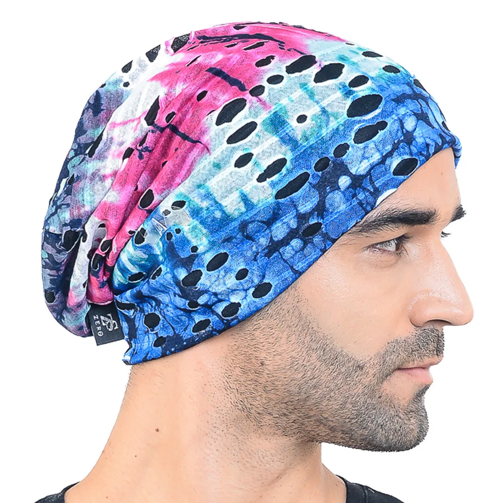 HISSHE Retro Hollow Slouch Beanie Cap Baggy Colorful Skullies For Men