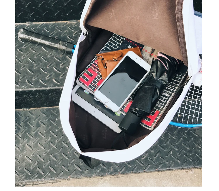 Menghuo 2018 Fashion Backpack Women Leisure Travel Rucksacks for Girls Teenager Cool Shoes Pendant Cute School Bag Men Backpacks (58)