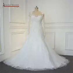 Простое свадебное платье трапециевидной формы с бисером