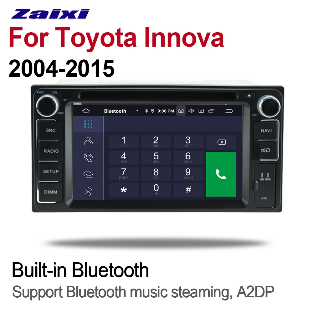 Cheap ZaiXi 2 Din Car Multimedia Player Android 9 Auto Radio For Toyota Innova 2004~2015 DVD GPS 8 Cores 4GB+32GB Bluetooth WIFI 1