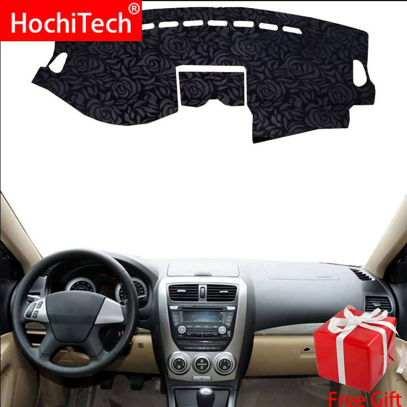 

Rose Pattern Non-slip Dashmat Dash Mat Dashboard Cover Pad Cover Carpet Car Sticker for besturn b50 2009 2010-2012 Car Styling