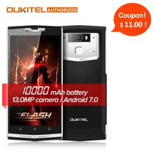 $30 подарок мешок! 10000 мАч Quick Charge Oukitel k10000 Pro 4 г мобильный телефон 5.5 ”FHD 3 ГБ 32 ГБ Android 7.0 13.0MP сзади смартфон