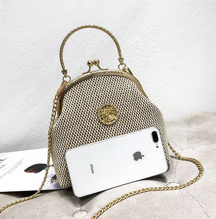 bags women shoulder crossbody bag shell kiss lock bag women's handbag (8)