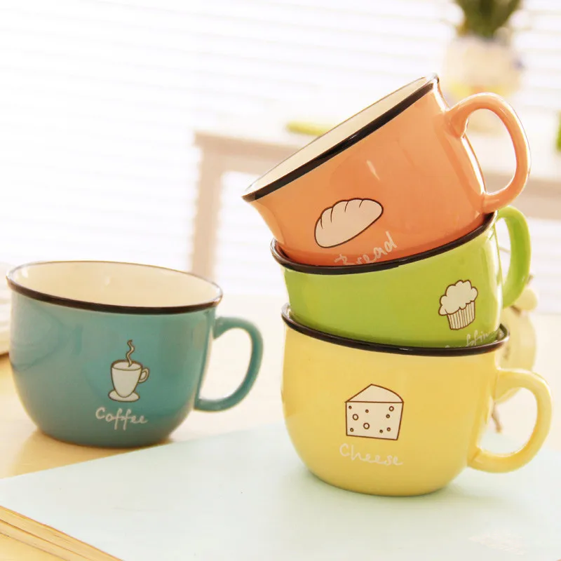 250ML High Quality Best Soup Latte Ceramic Tea Coffee Mugs With Handle