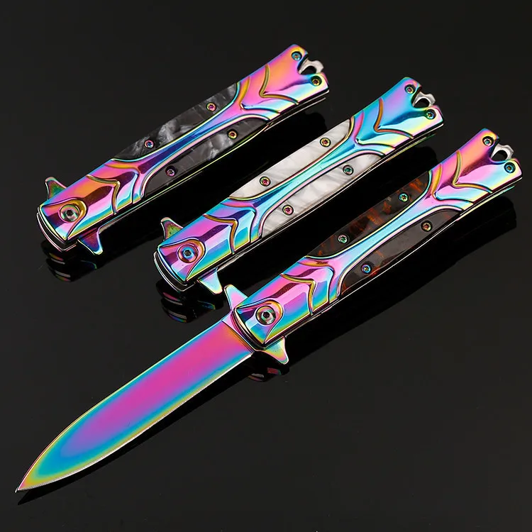 

Folding Knife High Hardness Blade Stainless Steel Handle Camping Stainless Steel Knives Colour Cs Go Survival Karambit Knife