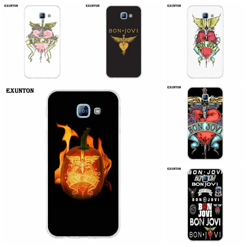 

For Galaxy A3 A5 A7 A8 A9 A9S On5 On7 Plus Pro Star 2015 2016 2017 2018 TPU Fashion Cell Phone Case Bon Jovi Logo Heart