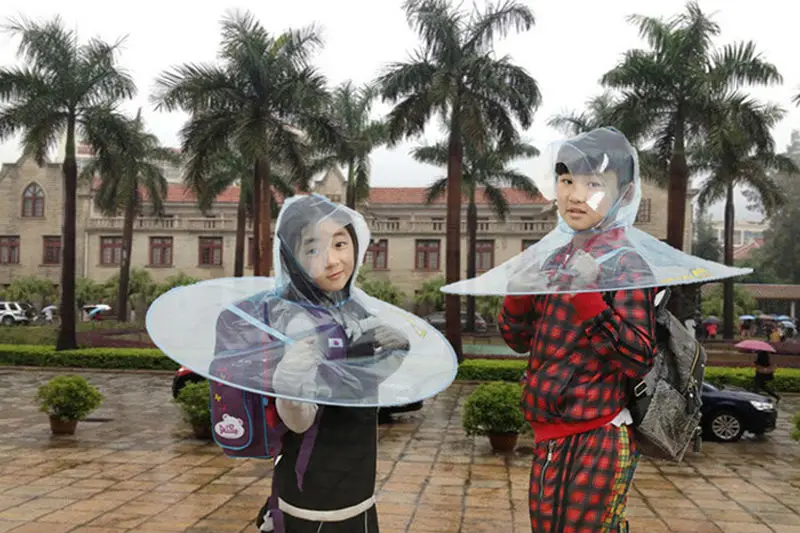 Детский плащ дождевик Creativite складной зонт без ручки для улицы 2019|child rain coat|rain coat