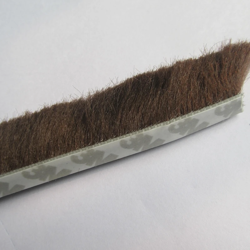 

9mm x 23mm door window weather wind seal brush self adhesive weather strip