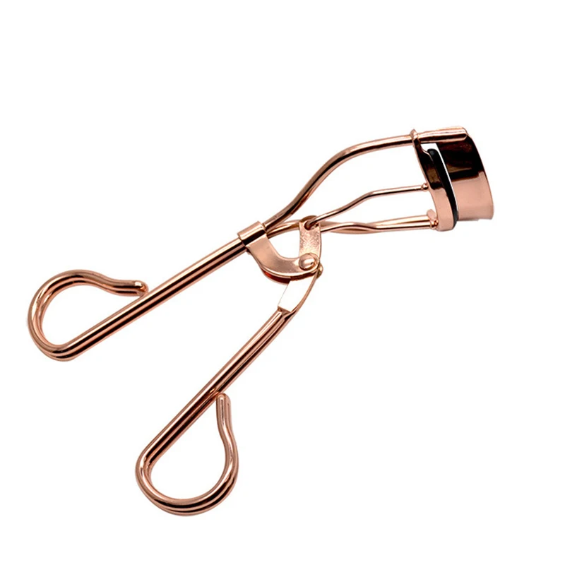 

Rose Gold Nature Steel Women Handle Eye Lashes Curling Clip Beauty Makeup Cosmetic Eyelashes Curlers