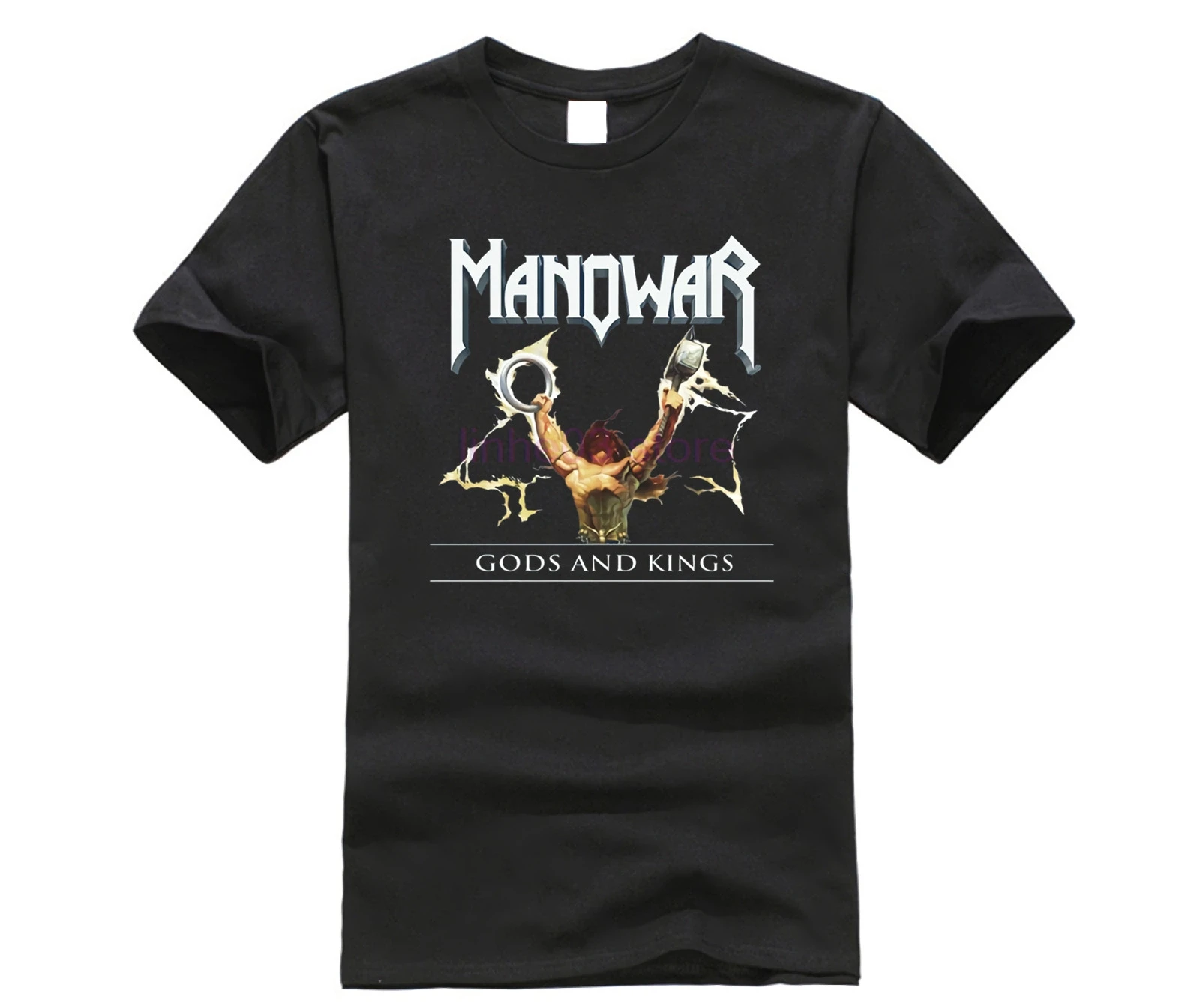 

GILDAN Manowar Gods and Kings T Shirts Men and Women Tees big sizeS-XXXL custom printing