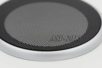 

WLKE 2PCS 8" Speaker Coaxial Steel Sub Mesh Grills Cover Woofer Cover 240mm Black frame High Quality Car Metal Speaker Cover
