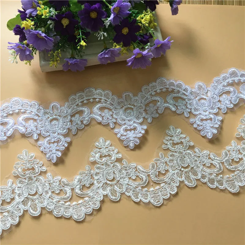 1yard Lace Trimming Cording Sewing Boutique Fabric Diy Craft Lace Trim