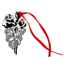 1 шт Высокое качество Элегантный закладки Ретро Роза металлическая Закладка для книги записка-напоминание наклейка-закладка Винтаж творческий подарок на