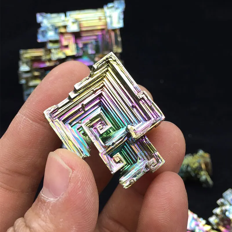 

200g Bismuth Crystals Specimen Bismuth Metal Bismuto Jewelry Child Children's Girlfriend Birthday Gift Laboratory Bi -200g