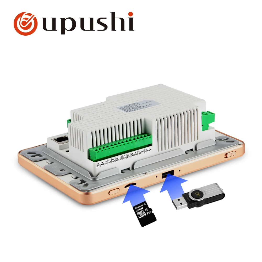 oupushi A7mHome Audio visual in wall amplifiers, Music Player,Bluetooth Wifi Karaoke theater system contain wireless Microphone