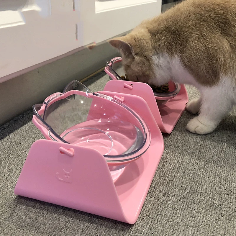 

1pcs 15 Degree Adjustable Pet Feeder Bowl Dog Cat Adjustable feed bowl Waterer Feeding Food Pet Dog Dish Feeders Tableware