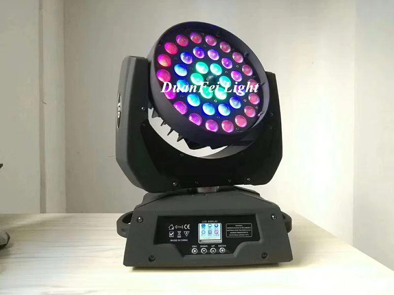 36x10w RGBW LED Wash Moving Head Zoom Ring Control-2