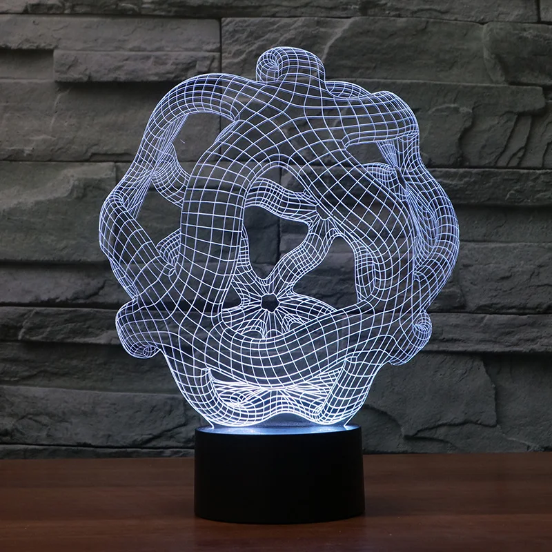 3d светильник led lamp ночник с 3d-эффектом. акриловые лампы. 3d ночник "слон". 3d-лампа mgitik динозавр led043. декоративный светильник настольный ваза.