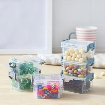 

Transparent Plastic Storage Box Display Clear Square Multipurpose Plastic Jewelry Storage Boxes Sundries Storage Organizer
