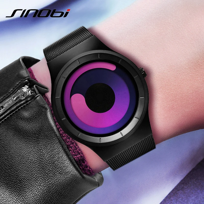 

SINOBI Brand Science Fiction Creative Women Watches Fashion Ladies Quartz Watch Women Montre Femme 2019 Casual Relogio Feminino