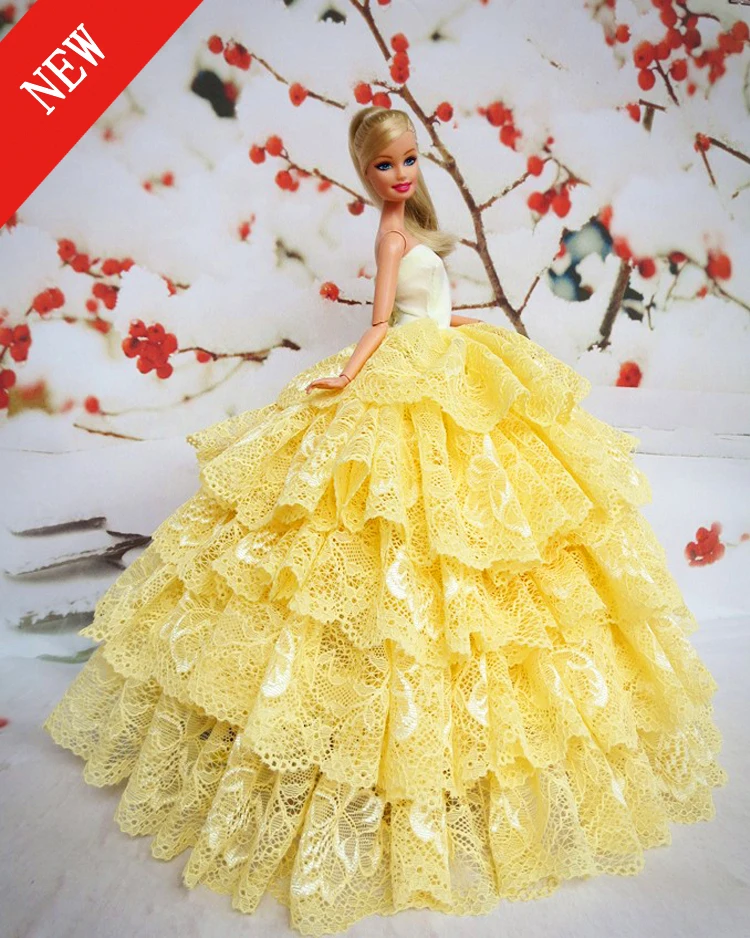 barbie wearing gown