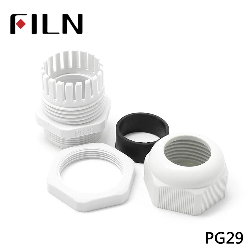 High Quality IP68 PG29 18-25MM Waterproof Nylon Cable Gland No Waterproof Gasket Plastic Waterproof Connector PG7 PG9 (5)
