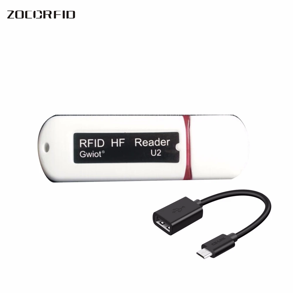 

MIni USB NFC reader 13.56MHZ IC Contactless Proximity Smart Card Reader support Windows/ android/I-paid+2pcs cards