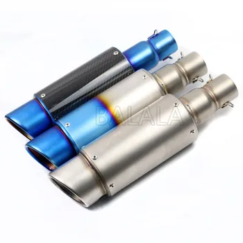 

Universal 51mm Motorcycle Ak Exhaust Muffler Racing For HONDA KAWASAKI BENELLI Escapa Moto