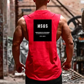 Brand New Muscle Gym Drop Armhole Tank Top Cotton Summer Wear Vest 2019