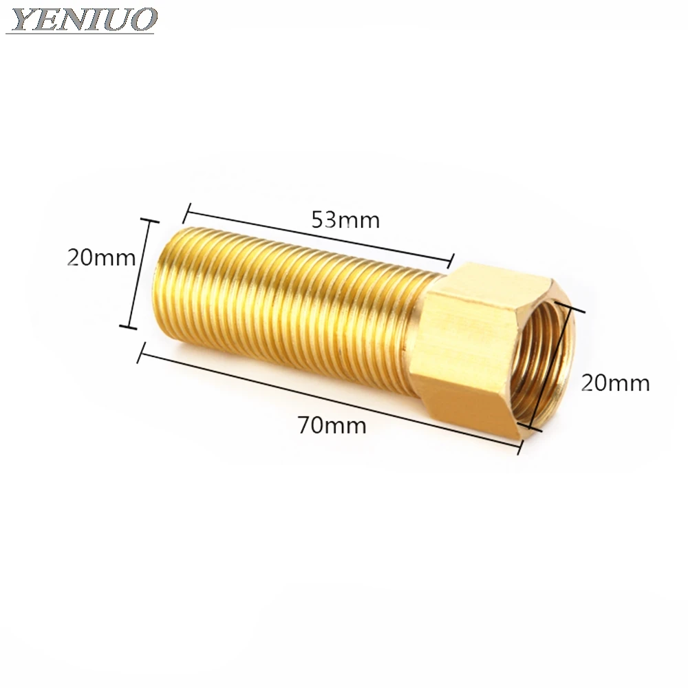 Латунный фитинг 1/" BSP папа-мама изменение прямой переходник 28 мм 40 мм 50 мм 70 мм 100 мм Длина