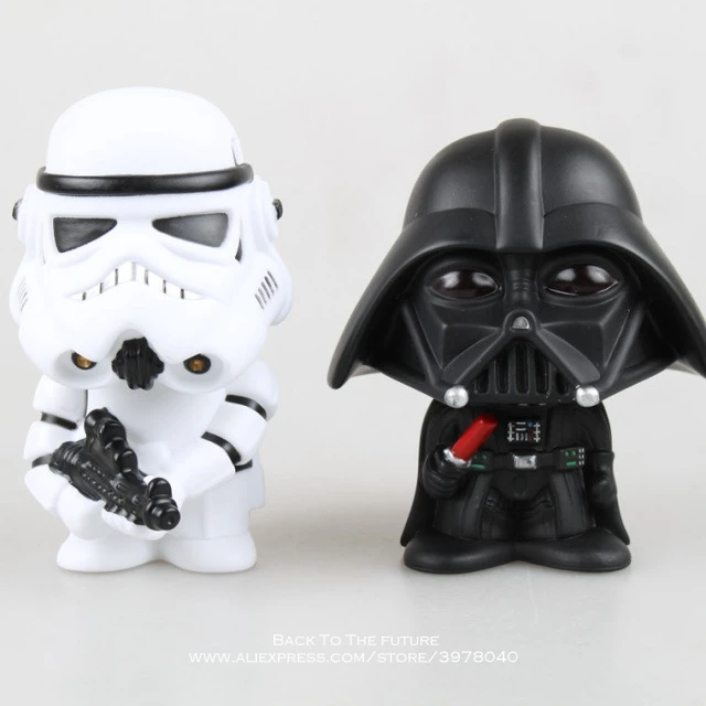 

Disney Star Wars Darth Vader Stormtrooper Bobble Head 10cm Action Figure Posture Anime Decoration Collection Figurine Toys model
