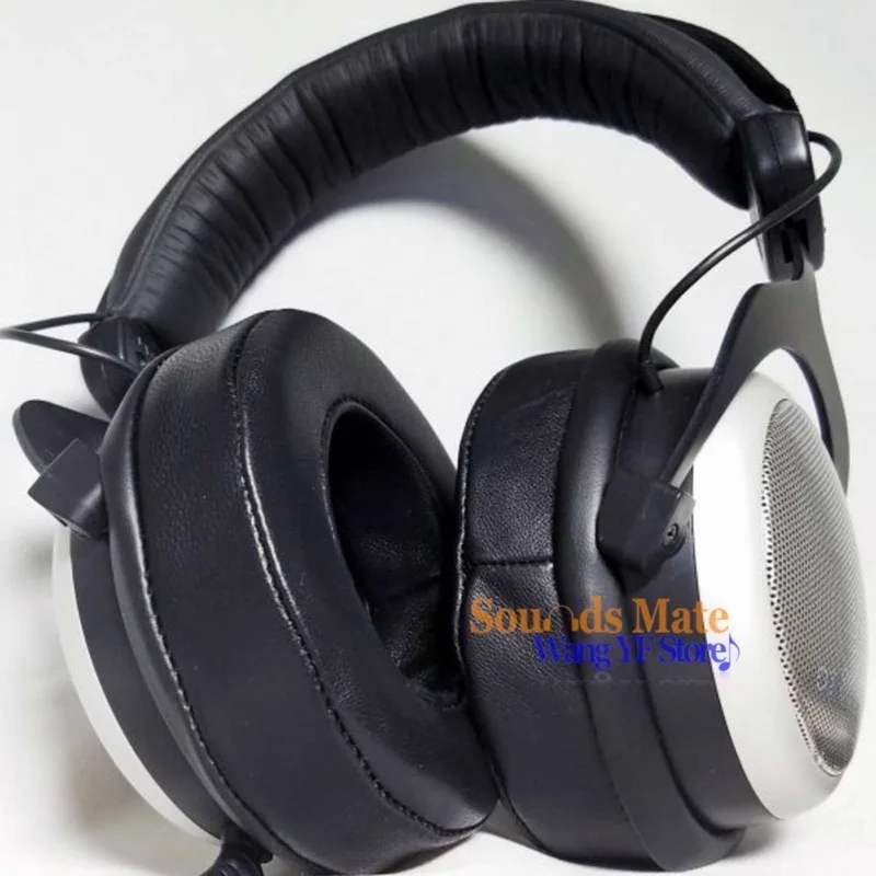 Tanie Oryginalna skóra jagnięca nausznik dla Beyerdynamic T90 T70 T5p T1, niestandardowe STUDIO DTX 910 słuchawki poduszka z pianki nauszniki