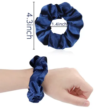 

2019 New Arrival 50 Pcs Hair Scrunchies Velvet Elastic Hair Bands Hair Ties Ropes Scrunchies Horquillas Niña Terciopelo Accesoir