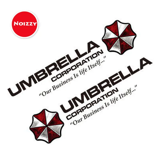 Special Price Noizzy 1 Pair Umbrella Corporation Resident Evil Ho Zombie Car Auto Decal Sticker Vinyl Reflective Side Door Logo Car Styling