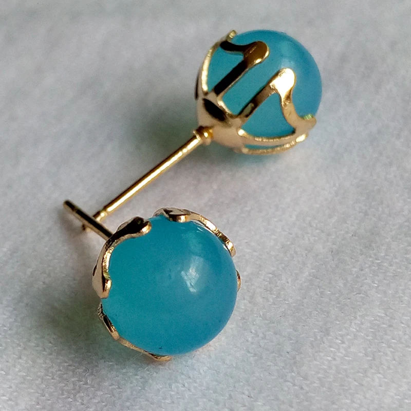 

2018 New Fashion Woman Ball Studs Earrings Female Elegant Jewelry Girls Stud Earrings for Women