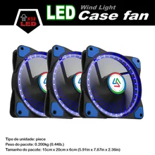 ALSEYE 120mm LED Cooler Fan (3 pieces/lot) Computer Case Cooling Fan 32 LEDs Cooler DC 12v 3pin 1100RPM Ultra Qiuet Fans