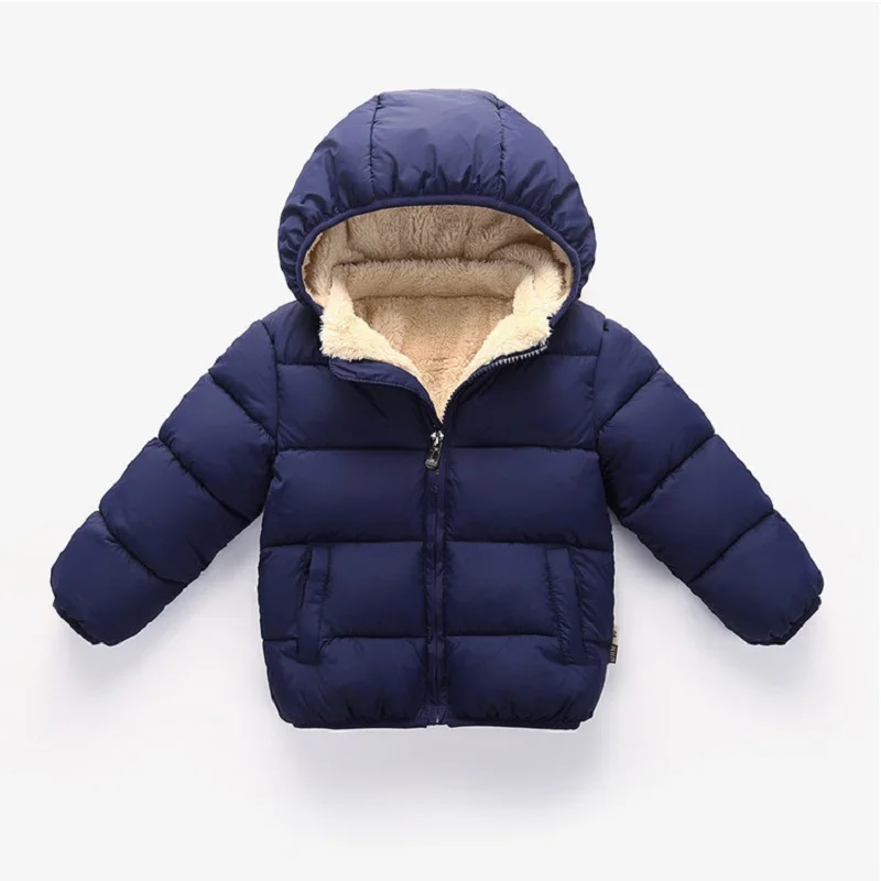 Пальто для маленьких мальчиков и девочек детское хлопковое пальто с капюшоном зимний детский жакет осень-весна верхняя одежда и пальто для малышей