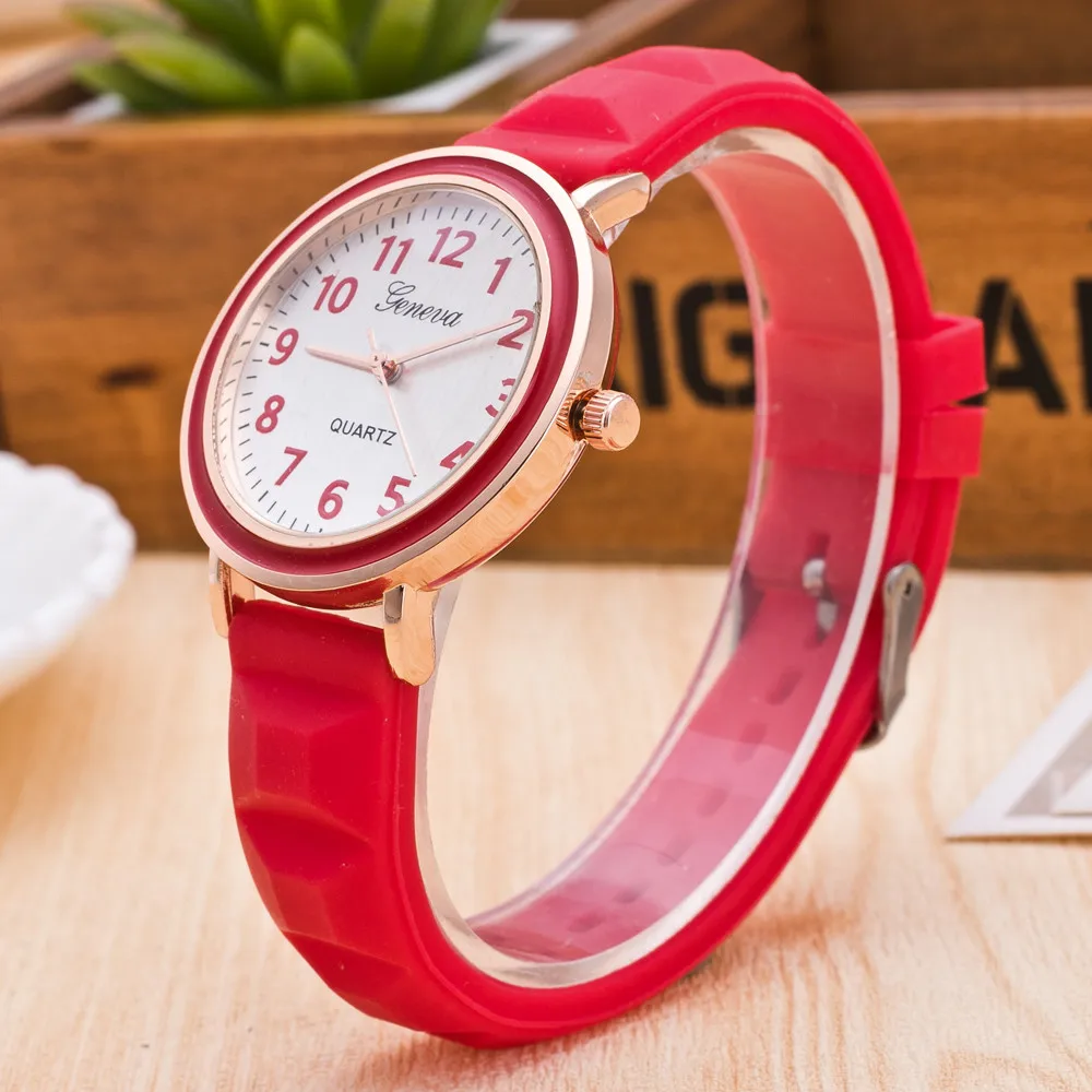 Timezone#301 новые модные женские часы с круглым циферблатом и силиконовым ремешком, Кварцевые аналоговые наручные часы, женские часы