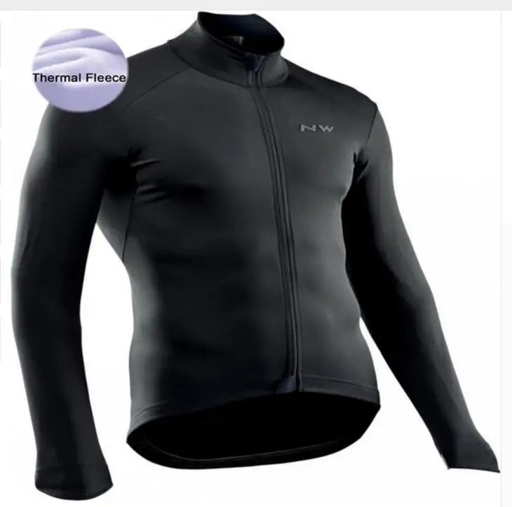 NW Northwave мужские с длинным рукавом Велоспорт Джерси зимние термо флис Maillots Ciclismo MTB горный велосипед Топы Одежда