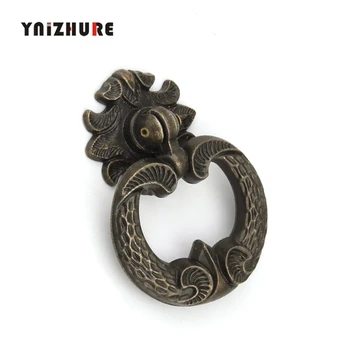 

YNIZHURE Antique Furniture Handle Vintage Cabinet Knobs Kitchen Cabinets Pull Knobs Drawer Wardrobe Cupboard Door Ring Handles