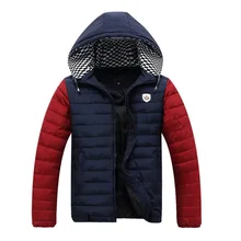 4XL-9XL Winter Jacket Men 2017 Baggy Patchwork Hooded Parka Warm Thick Padded Brand Clothing Homme Snow Cold Outwear Coat W06