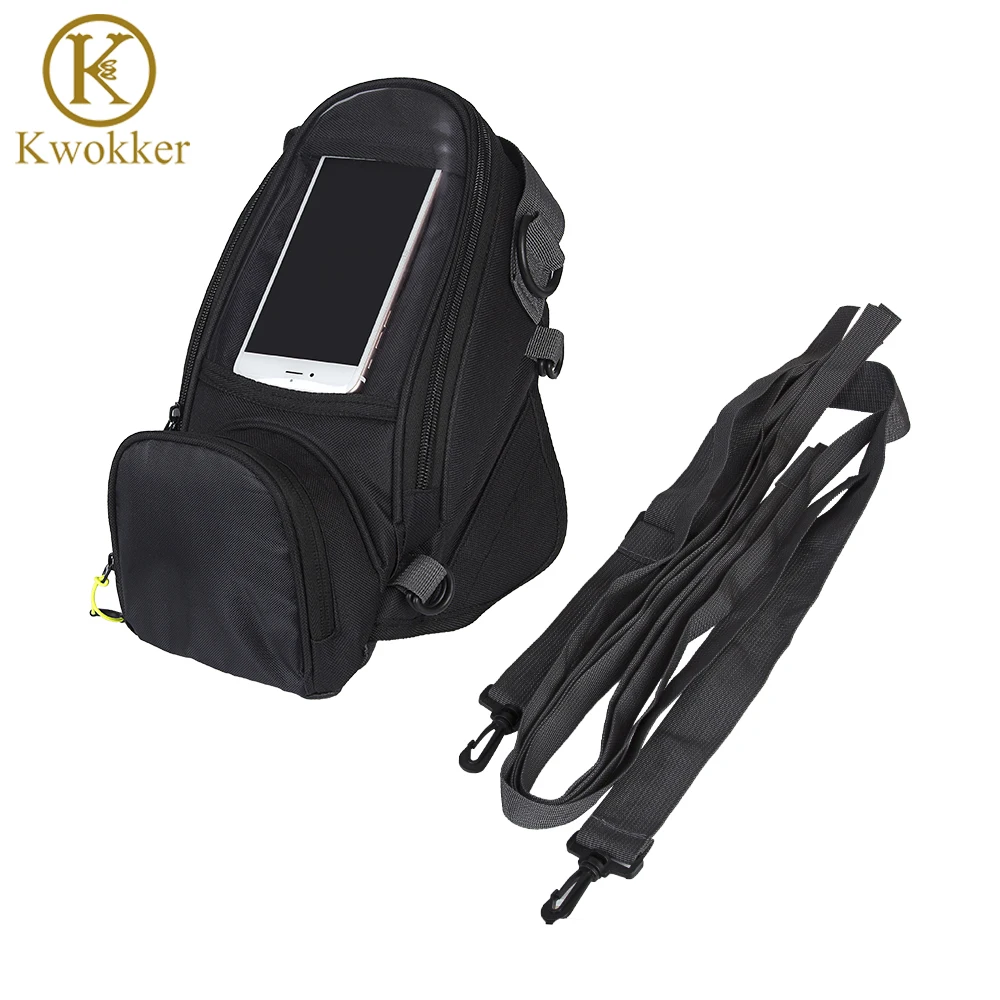 Us 17 72 36 Off Waterproof Oxford Motorcycle Tank Bag With Rain Cover Magnetic Gas Oil Fuel Backpack Black In