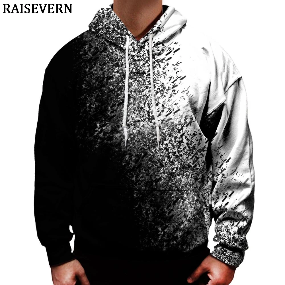 Gradient Hoodies Sweatshirts Men Women Long Sleeve Spring