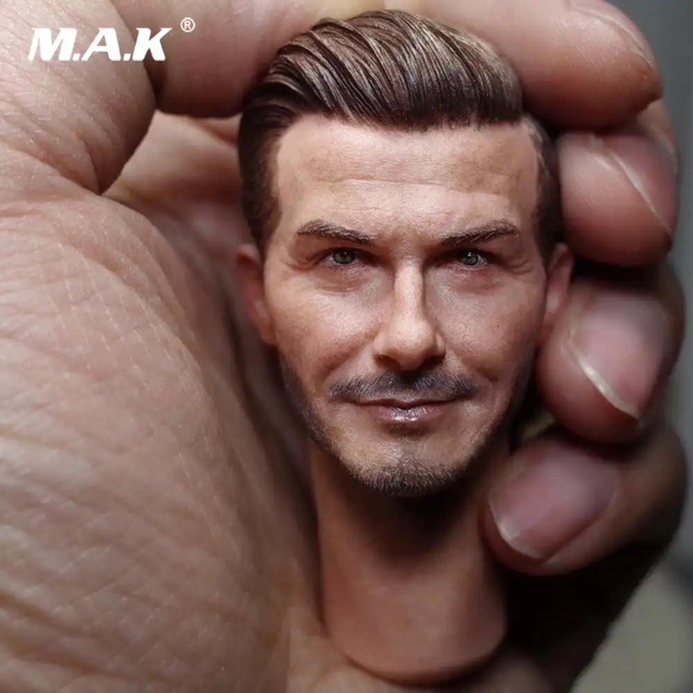 1//6 David Beckham Head Carving Sculpt Model Male Figure for 12/" Action Body Doll